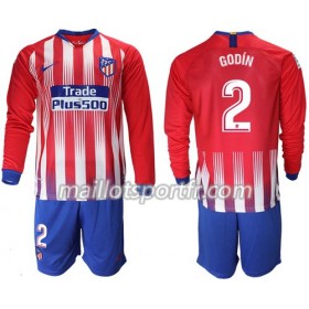 Maillot de Foot Atlético Madrid Godin 2 Enfant Domicile 2018/19 ML